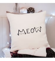 Kedi ( Meow ) Tasarımlı Yastık