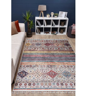 Dijital Kaymaz Yıkanabilir Geometrik Salon Halısı Mutfak Halısı Koridor Halısı Yolluk HLN5090