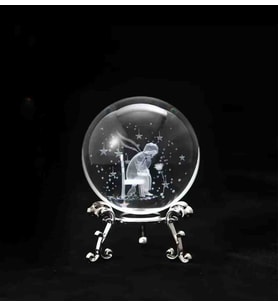 Wolawood Kristal Cam Kar Küresi 3D Boyutlu Metal Standlı Dekoratif Hediyelik Konsept Set – Özel Tasarım Premium Seri Şık Masaüstü Aksesuar Biblo Süs Ev Ofis Dekorasyonu Şık Zarif Set