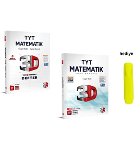 3D Yayınları Tyt Video Destekli Matematik Defter ve Soru Bankası Seti