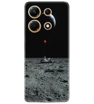 Infınix Note 30 Kılıf Silikon Desen Özel Seri Astronoot Red Baloon 1608