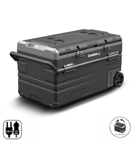 Coolist CLK120W 12/24V 220Volt 114 Litre Tek Bölmeli Tekerlekli Outdoor Kompresörlü Oto Buzdolabı/Dondurucu