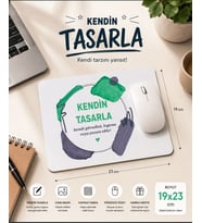 Kişiye Özel Dikdörtgen Mousepad 19x23 cm – Kendin Tasarla Fotoğraflı, Logolu ve Yazılı Sublimasyon Mouse Pad