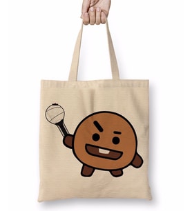 BT21 Shooky Bts Bez Çanta Uzun Saplı