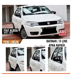 Fiat Albea (2010-2013) Batman Uyumlu Yarasa Ayna Kapağı (Makyajlı Kasa)