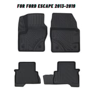 Ford Escape 2013-2019 ile Uyumlu Carbon Desenli Ultra Premium Havuzlu Oto Paspas (Çok Renkli)