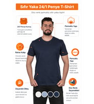 Basic Erkek Tişört %100 Pamuk Slim Fit Bisiklet Yaka – Rahat & Şık