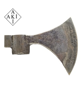 Aki Dövme Çelik Balta Oval Sap-20 cm-No 3-Sapsız (Siyah)