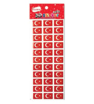 Ticon Sticker Bayrak - 3 adet