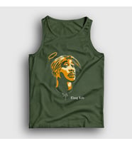 Presmono Unisex Haki Angel Tupac Shakur Atlet 45516tt (Haki)