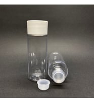 100 cc Silindir Kalın Sert Şişe  - Beyaz Kalın Kapaklı- 100ml Kör Tıpalı Ağız çapı 24mm - x 10 Adet