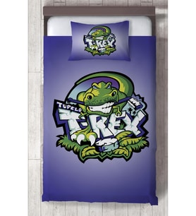 MEKTA HOME BEBEK VE ÇOCUK ODASI T-Rex Desenli Yatak Örtüsü