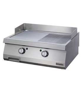 Öztiryakiler Elektrikli Grill Plate, Yarı Oluklu, 80x90x30 Cm, Oge 8090 1/2 N C