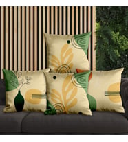 eJOYA Çiçek Tasarımlı 4'lü Yastık İçi Ve Kırlent Kılıfı 45cm 113780