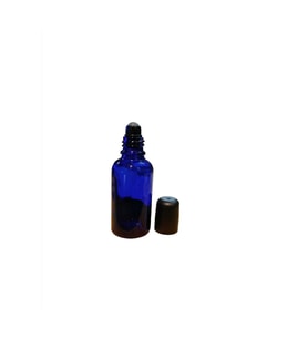 50ml mavi cam şişe roll-on şişe, 50 adet, bilye başlıklı şişe, cam şişe, roll-on şişesi