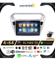 Citroen Elysee 2+64GB Kablosuz Carplay 2013-2018 Android 13 Navigasyon Multimedya Sistemi