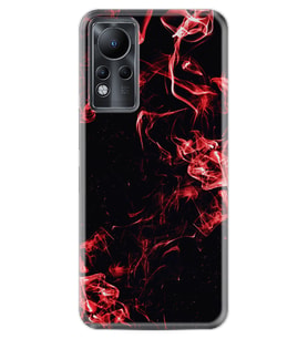 INFINIX Note 11 Pro Note 10 Hot 9 Play Kılıf Desemli Silikon Red Smoke 1745