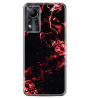 INFINIX Note 11 Pro Note 10 Hot 9 Play Kılıf Desemli Silikon Red Smoke 1745