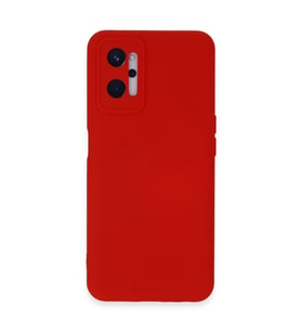 Realme 9i 4g Kılıf Nano İçi Kadife Silikon - Kırmızı