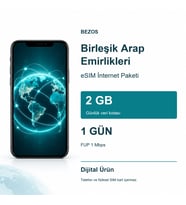 Northcity Birleşik Arap Emirlikleri eSIM İnternet Paketi Günlük 2 GB 1 Gün - FUP 1 Mbps