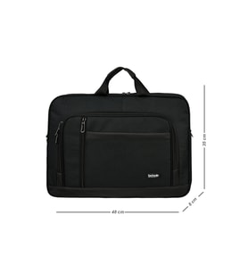 GALB Leather Gri Cok Fonksiyonlu ve Tam Korumali 17 Inc Laptop Evrak Cantasi