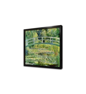 Water Lilies And Japanese Bridge Çerçeveli Mdf Tablo