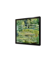 Water Lilies And Japanese Bridge Çerçeveli Mdf Tablo