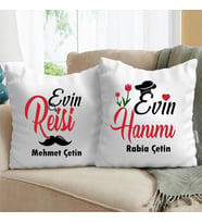 Evin Reisi Evin Hanımı İsimli Yastık