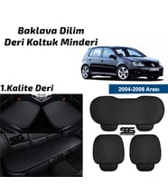 Volkswagen Golf 5 2004-2008 Siyah Deri Oto Koltuk Minderi