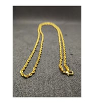 Çelik Altın Rengi Burgu 70cm Ince Zincirli Kolye 'parker' (Standart)