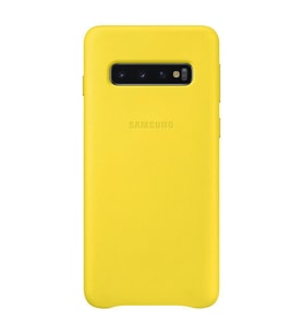 Galaxy S10 ile Uyumlu Kılıf Leather Cover Sarı EF-VG973LYEGWW