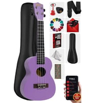 Midex UKX-233PRP Mor Concert Ukulele (Askı Çanta Pena)