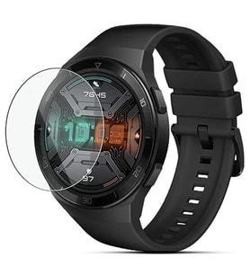 Huawei Watch GT2E Tempered Cam Kırılmaz Koruyucu-(5775) - GLST6470-8395 (Şeffaf)