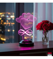 Love Lamp Balon Kalpler Kişiye Özel Konsept Hediye 3 Boyutlu Led Lamba
