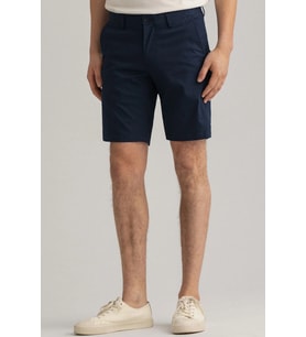 GANT Men's Slim Fit Woven Bermuda Navy Shorts Erkek Dokuma Bermuda Şort Lacivert
