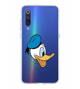 Xiaomi Mi 9 Uyumlu Kapak Donald Duck Tasarımlı Şeffaf Silikon Kılıf