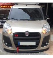 Fiat Doblo 3 2011-2014 Uyumlu H lip Esnek Ön Lip 2 Parça Karlık Ön Ek Tampon Altı Dil