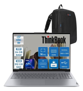 Lenovo Thinkbook 16 G8 Ial Intel Core Ultra 5 135H Aı 24GB Ddr5 512GB SSD Intel® Arc™ Graphics 16" Wuxga (1920X1200) IPS 300NITS Freedos Bilgisayar 21SK00G8TXF07+ZETTAÇANTA