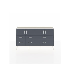 Arges Konsol 4 Raflı 6 Çekmeceli 4 Kapaklı 176x30x99 Aytaşı-Antrasit