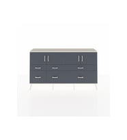 Arges Konsol 4 Raflı 6 Çekmeceli 4 Kapaklı 176x30x99 Aytaşı-Antrasit