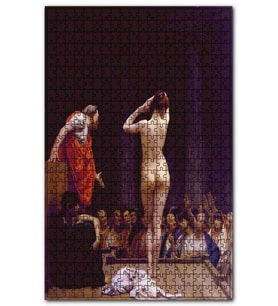 Cakapuzzle Çingene Köle Pazarında Mezat Puzzle Yapboz MDF (Ahşap) (120 Parça)