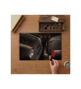 Paslı Arabalar- Nostaljik Arabalar Tasarımı 240 parça Ahşap Puzzle Ahşap Kutuda MP00032