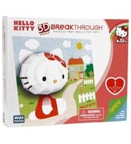 Mega Puzzle 140 Parça 3 Boyutlu Puzzle Breakthrough Hello Kitty