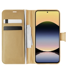 Microsonic Xiaomi Redmi Note 14 4G Kılıf Delux Leather Wallet Gold (Gold)