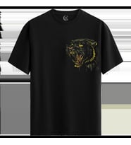 Roaring Beast %100 Pamuklu Erkek Siyah Tişört - Premium Quality (Siyah - Beyaz)