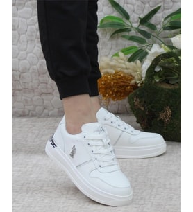 U.s. Polo Assn. Alka 5Fx Kadın Beyaz Sneaker Ayakkabı