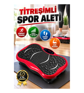 Titreşimli Egzersiz Platformu – Kaymaz Yüzeyli Kompakt Fitness Ekipmanı
