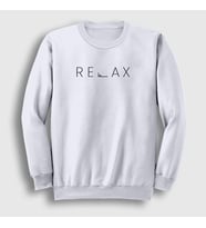 Presmono Unisex Beyaz Relax Sweatshirt 444222tt (Beyaz)