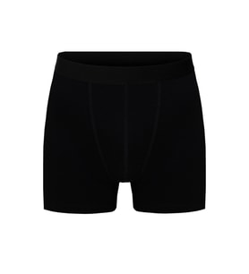 Erkek Pamuklu Likralı Siyah Boxer