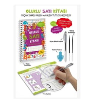 OLUKLU SAYI KİTABI UÇAN SİHİRLİ KALEM VE KALEM TUTUCULU